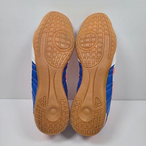 Adidas Super Sala Men's White/Orange/Blue Soccer Shoes FV2560 US Size 10.5 - Picture 7 of 8